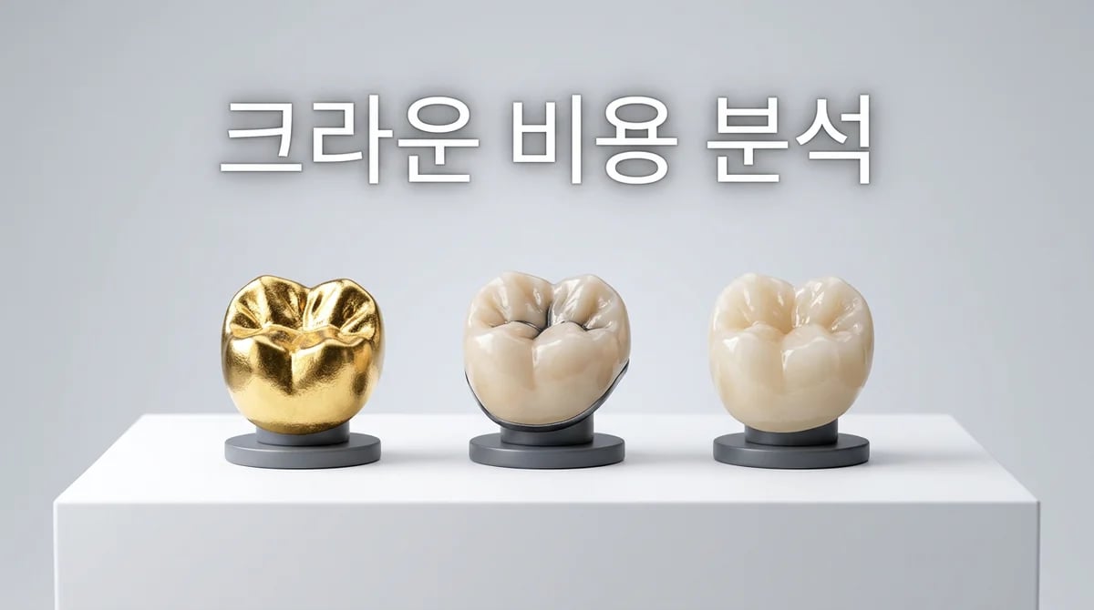 치과 크라운 치료 비용 가이드: 재료별 가격 및 숨겨진 총비용 분석