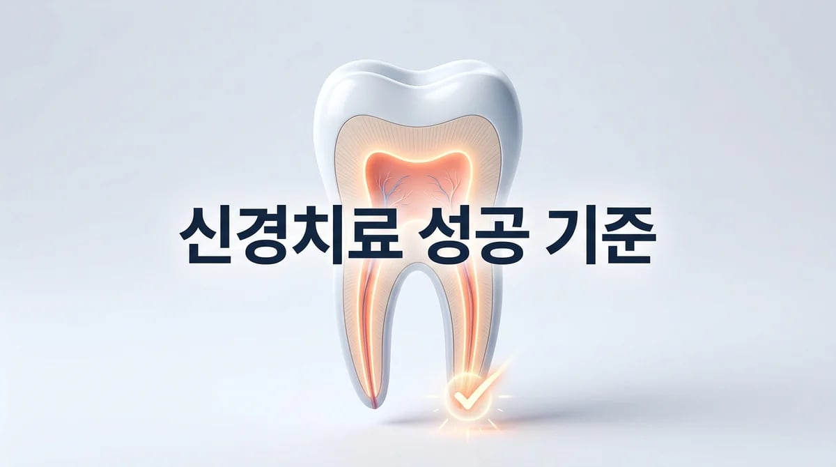 신경치료 성공, 어떻게 판단할까? 중요한 2가지 기준과 회복 과정