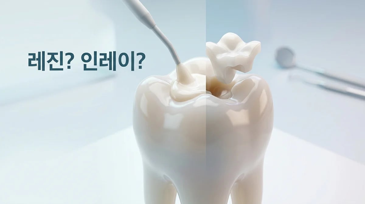 충치 치료 레진과 인레이, 나에게 맞는 선택은? 핵심 차이점 5가지
