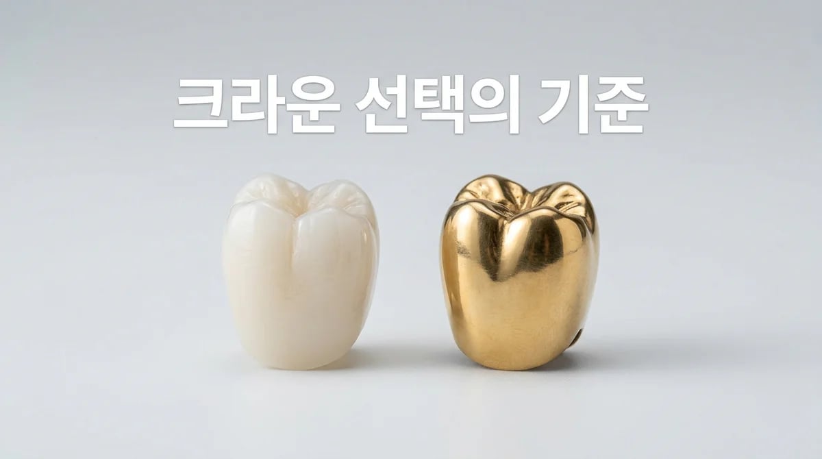 지르코니아 vs 금니 크라운: 어떤 보철물이 나에게 적합할까? 핵심 기준 3가지
