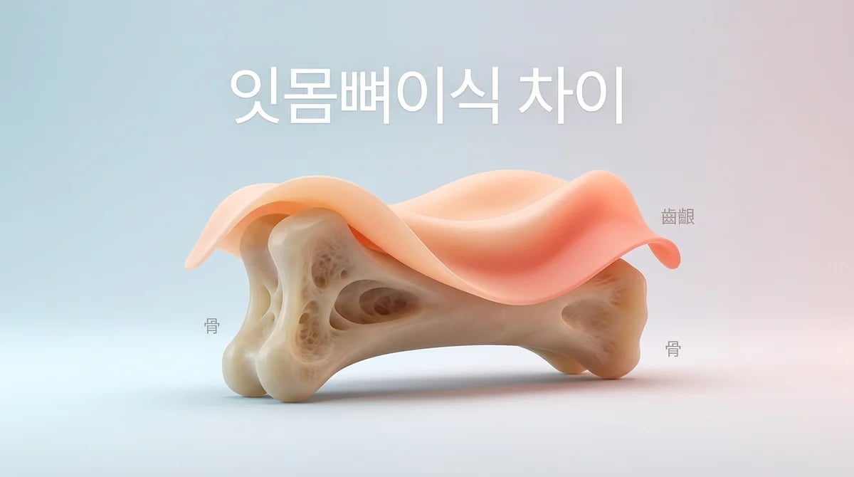 잇몸이식 vs 치조골이식: 뼈와 잇몸 재건의 명확한 차이와 목적