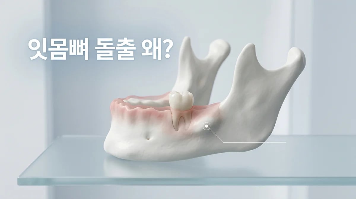 잇몸 염증 치료 후 뼈 돌출 현상: 외골증과 골융기 완벽 이해
