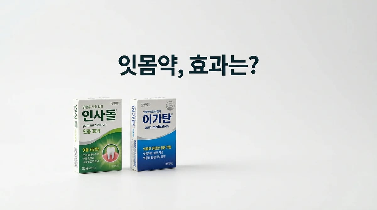 잇몸약 인사돌·이가탄의 역할과 한계: 치과 전문 치료의 중요성 5가지