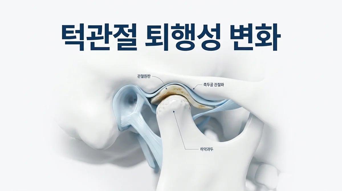 턱관절 '딸깍' 소리, 퇴행성 변화의 시작? 진행 단계와 관리 중요성