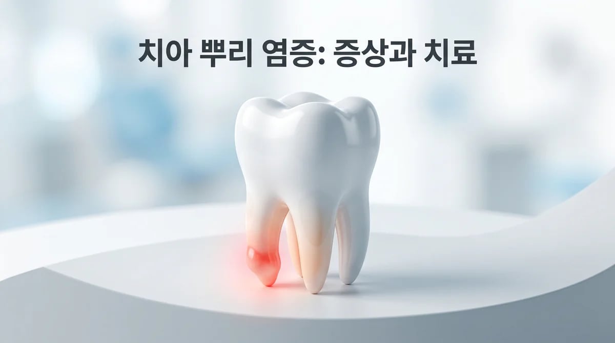 잇몸 뾰루지? 치아 뿌리 끝 염증(치근단 병소) 증상과 치료 핵심 정리