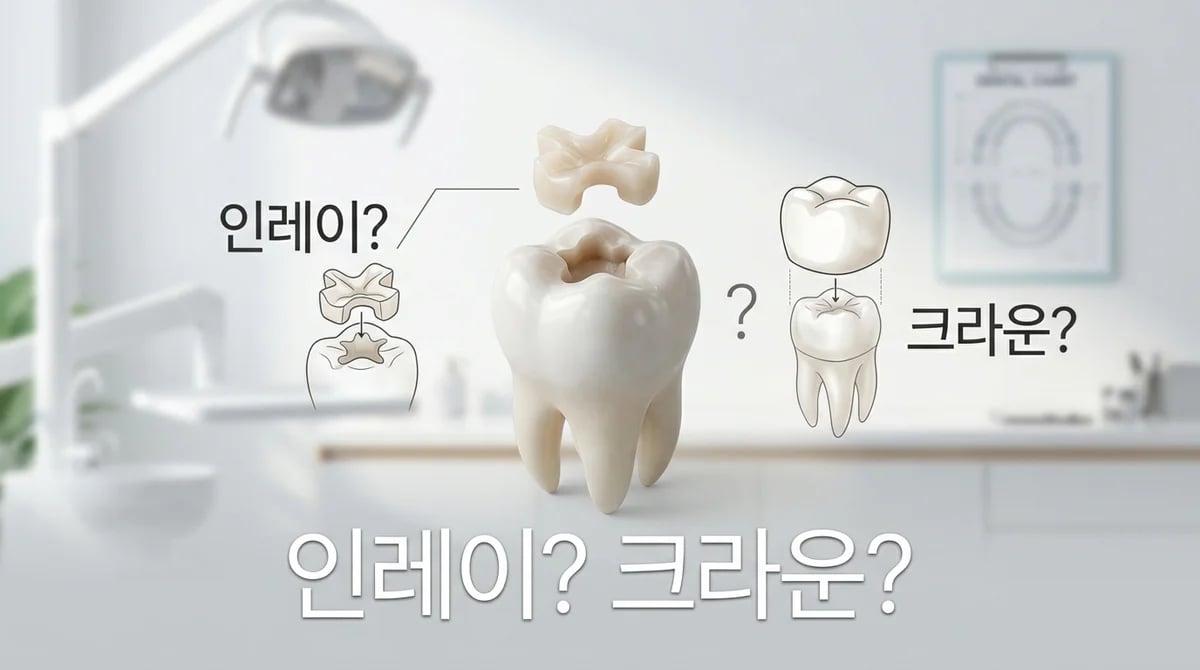 치아 충전물 빠졌을 때: 인레이 vs 크라운, 현명한 선택 기준과 응급 대처법