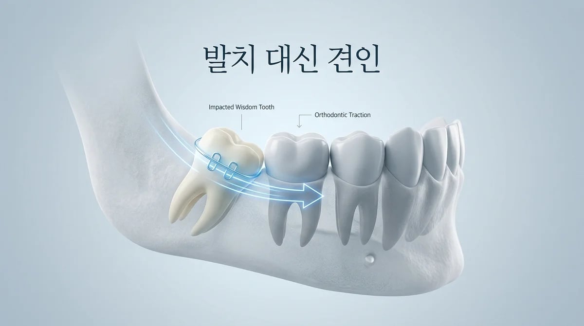 매복 사랑니 견인 치료: 발치 외 선택지와 교과서적 원리