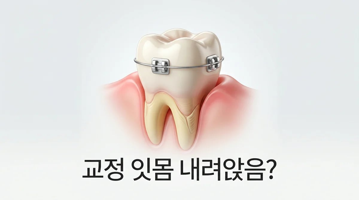 치아교정 중 잇몸 내려감 현상: 원인과 건강한 대처 방안