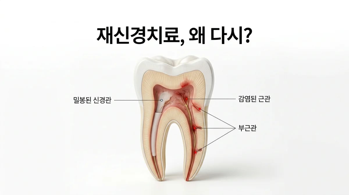 재신경치료가 필요한 3가지 원인과 증상: 자연치아 보존 가이드