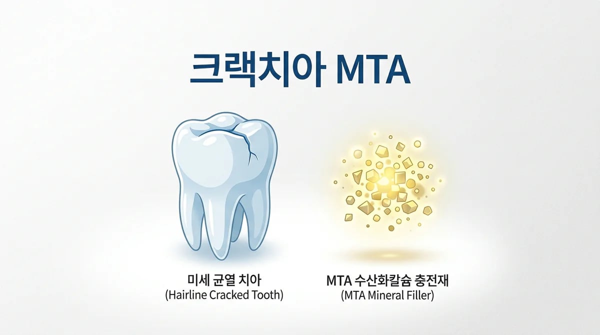 균열 치아 MTA 치료: 유형별 적용 및 주요 고려사항