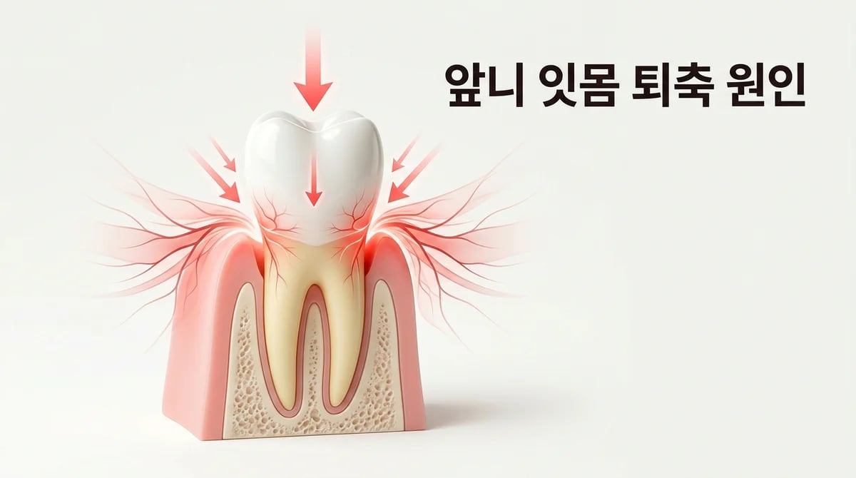 앞니 잇몸 퇴축의 숨겨진 원인: 교합성 외상과 관리법
