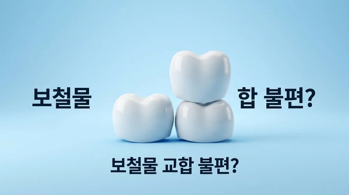 치과 보철물 교합 불편감: 원인 분석 및 개선 방안 가이드