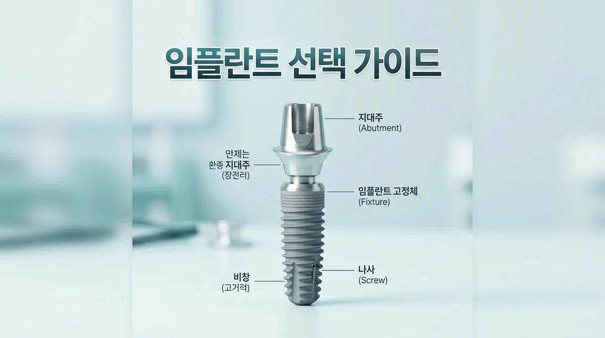 임플란트 종류별 특징과 나에게 맞는 최적의 선택 가이드
