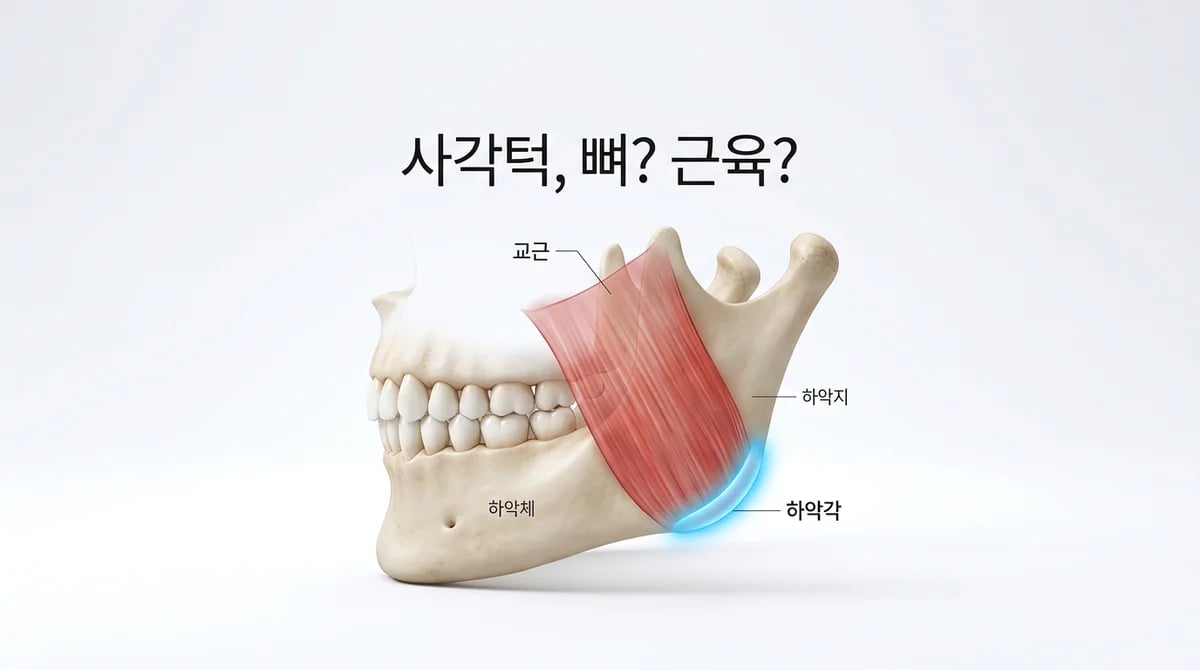 사각턱 원인 분석: 턱뼈와 턱근육, 정확한 진단을 위한 차이점
