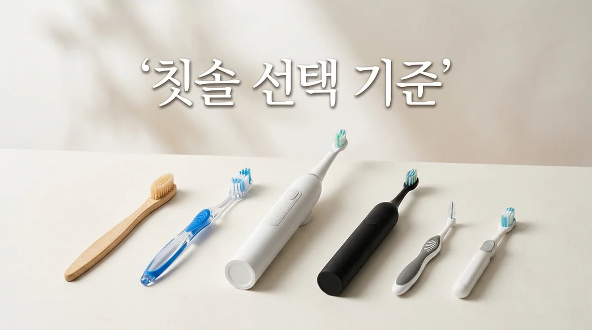 효과적인 구강 관리를 위한 칫솔 선택: 3가지 핵심 기준
