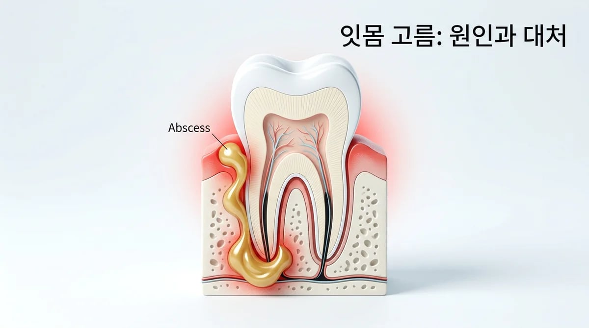 잇몸에 고름 생겼다면? 주요 원인 2가지와 안전한 대처법