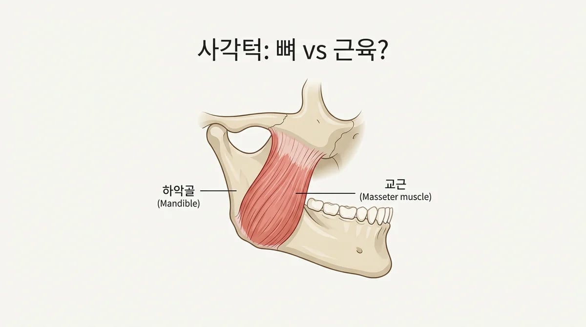 내 사각턱 원인, 뼈일까 근육일까? 정확한 감별 가이드