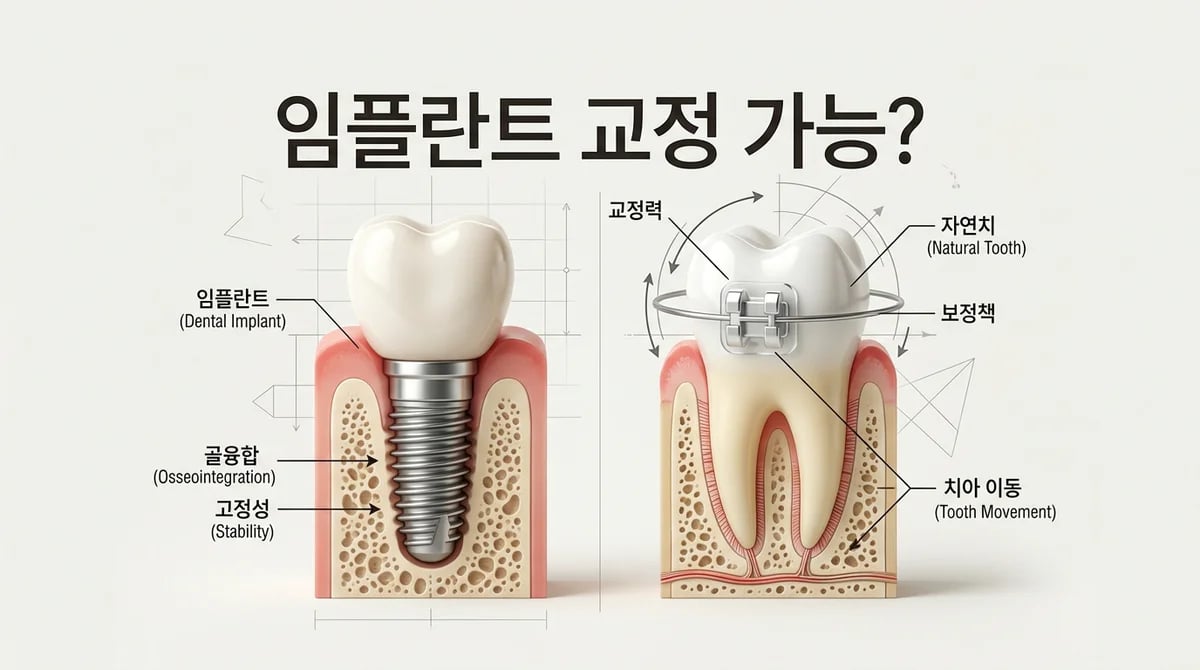 임플란트·보철물 있어도 치아교정 가능할까? 핵심 고려사항