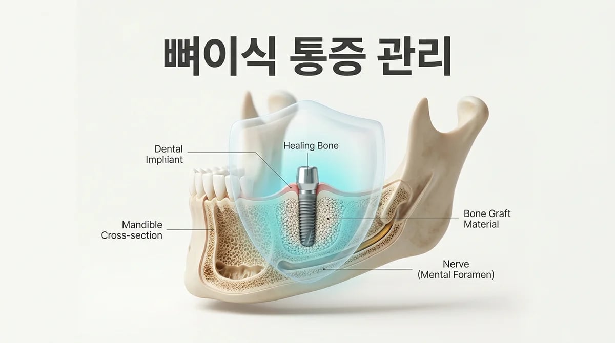 임플란트 뼈이식 수술 후 72시간 통증 관리 5단계 가이드