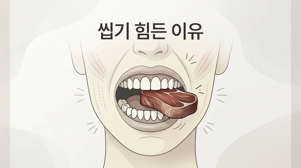 질긴 음식 씹기 불편? 치아부터 턱관절까지 원인과 대처법