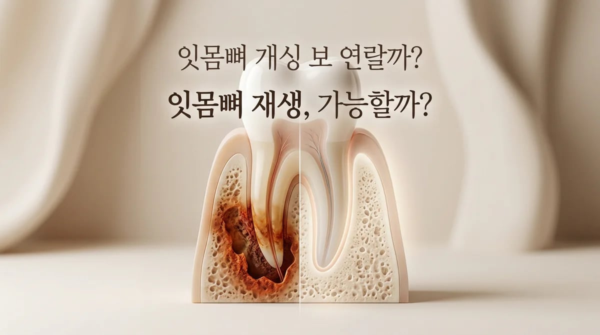 치아 뿌리 염증 후 잇몸뼈 재생: 가능성과 회복 과정 심층 분석