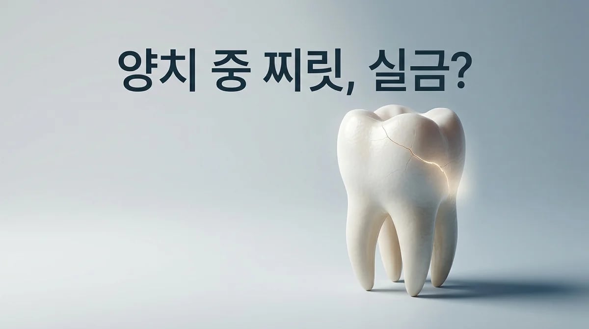 양치 중 느껴지는 치아 실금: 증상 단계별 분석과 의미