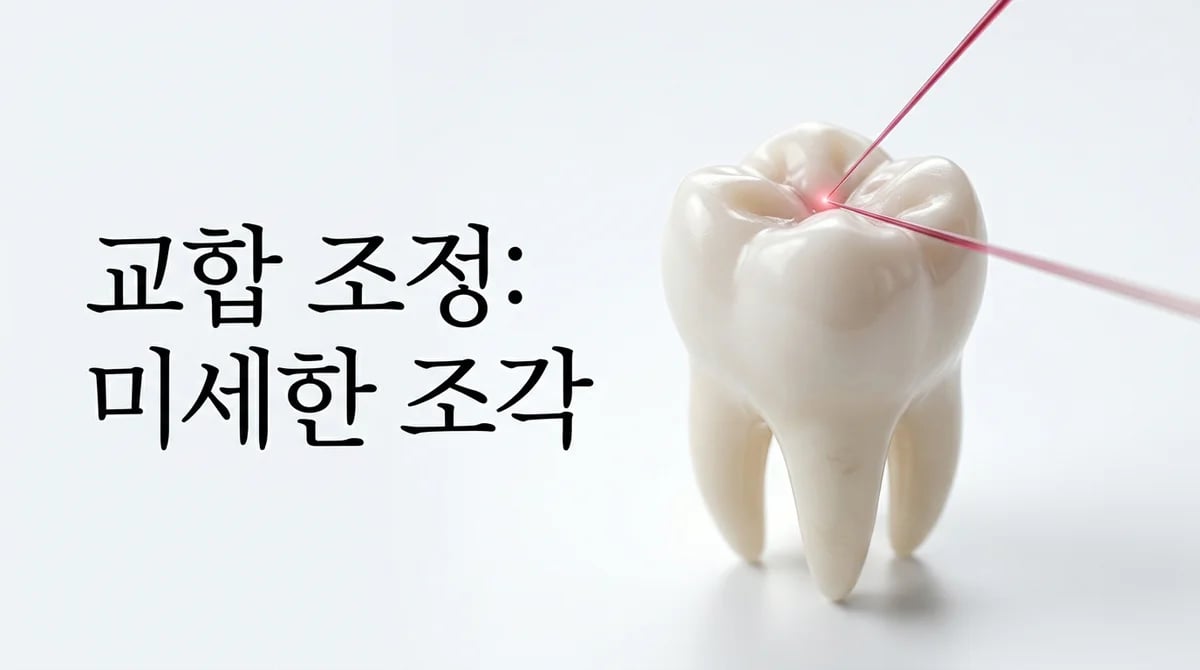 교합 조정 시 치아 삭제, 걱정 마세요: 머리카락 한 올 수준 정밀 조각