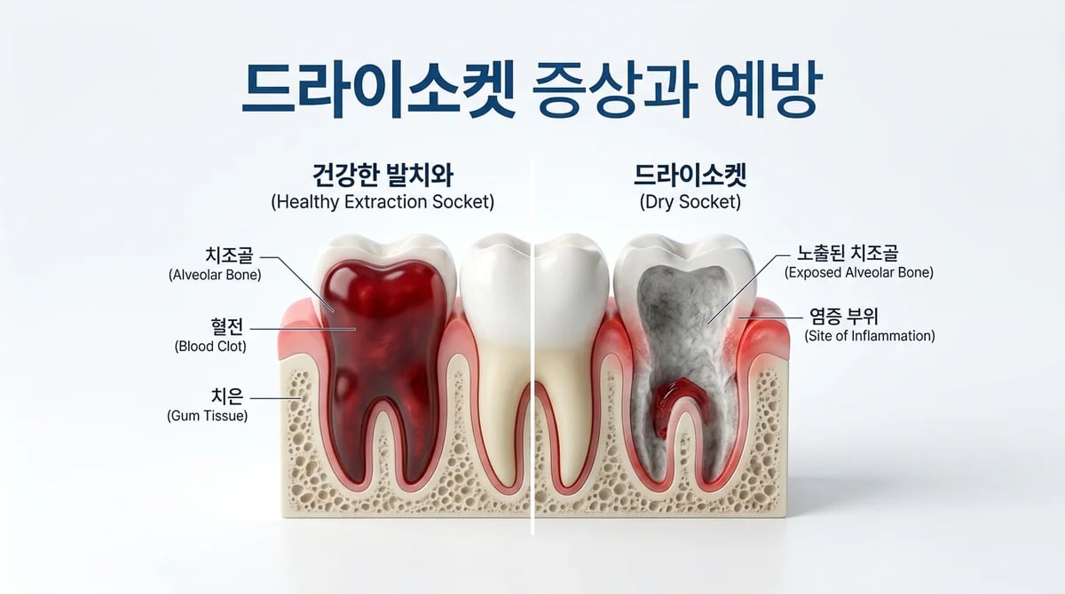 발치 후 드라이소켓: 주요 증상과 예방을 위한 핵심 가이드
