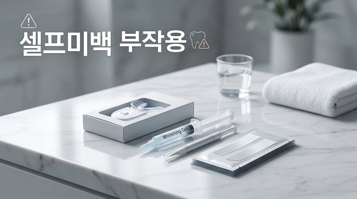 집에서 하는 치아 미백: 이 시림, 잇몸 손상 등 부작용 3가지와 안전 가이드