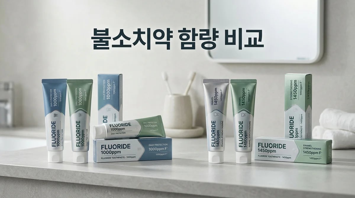 불소치약 1000ppm vs 1450ppm: 충치 예방 효과 차이와 올바른 선택 가이드