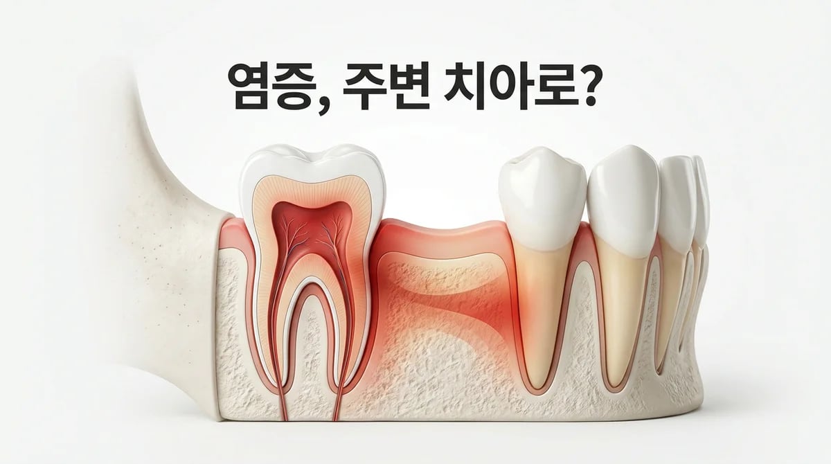 치아 염증, 주변 치아에 미치는 3가지 영향과 확산 원리 분석