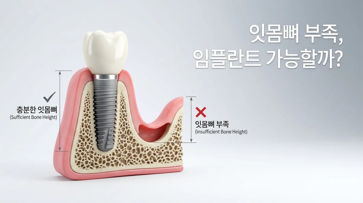잇몸뼈 부족해도 임플란트 가능? 3가지 치료 계획 완벽 가이드