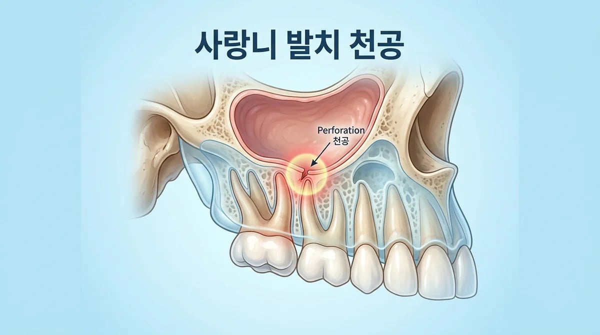 사랑니 발치 후 드문 합병증, 상악동 천공 증상과 초기 대처법