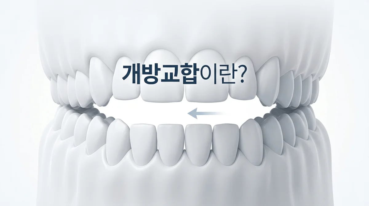 개방교합(오픈바이트) 완벽 분석: 원인부터 특징, 교정의 중요성까지