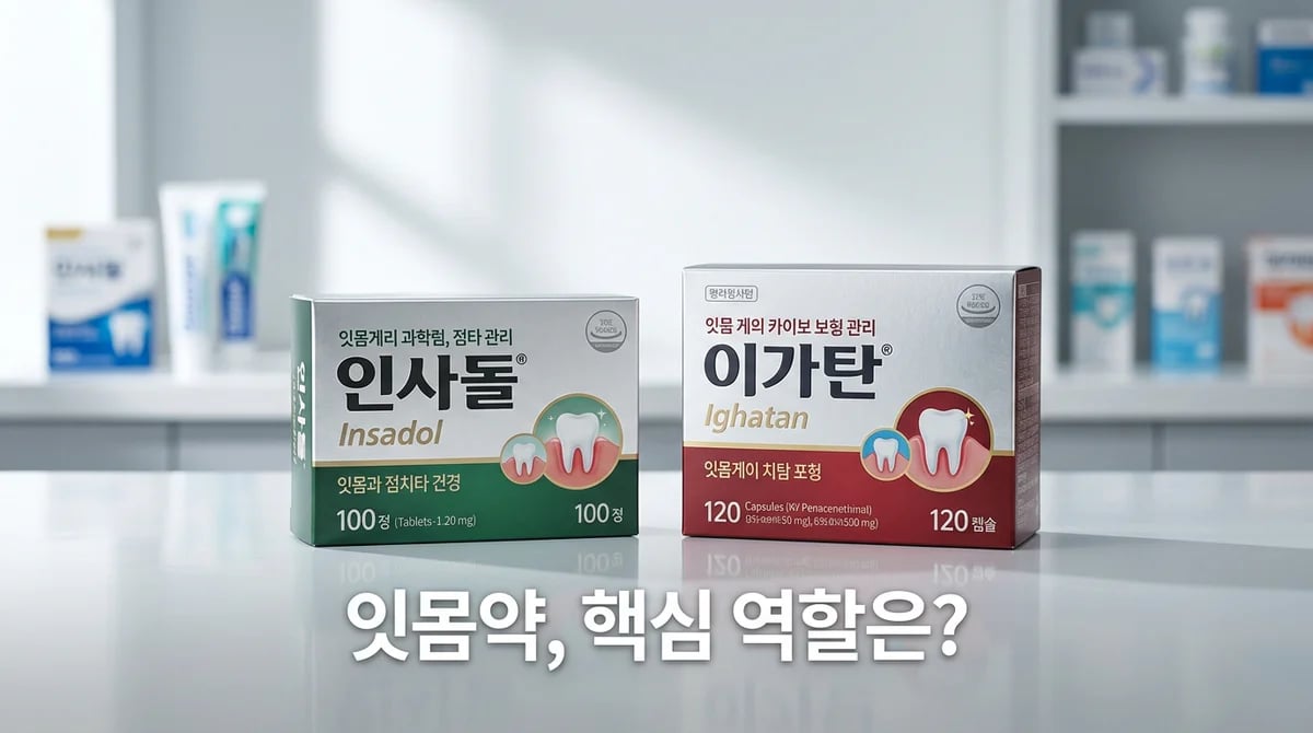 인사돌, 이가탄 잇몸약의 역할: 치주질환 보조 치료제 이해하기