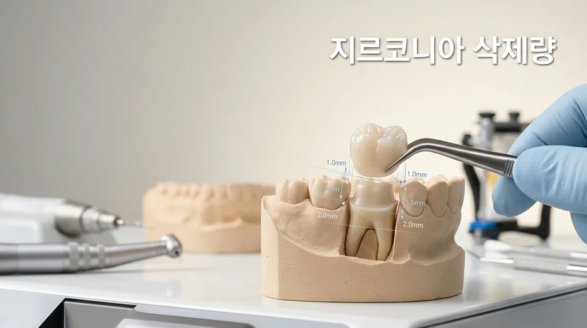 지르코니아 크라운 치아 삭제량, 왜 중요하며 얼마나 필요할까요?