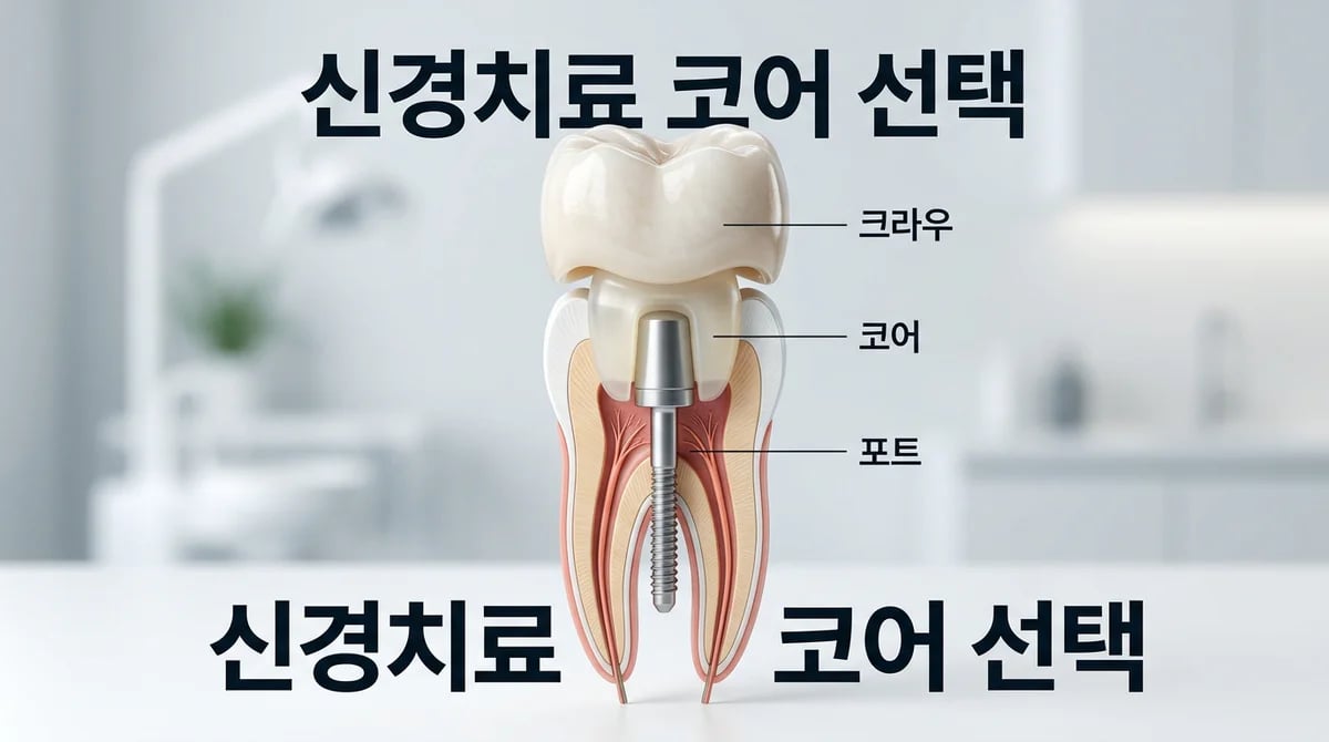 신경치료 후 치아 강화: 코어 재료의 종류와 올바른 선택 가이드