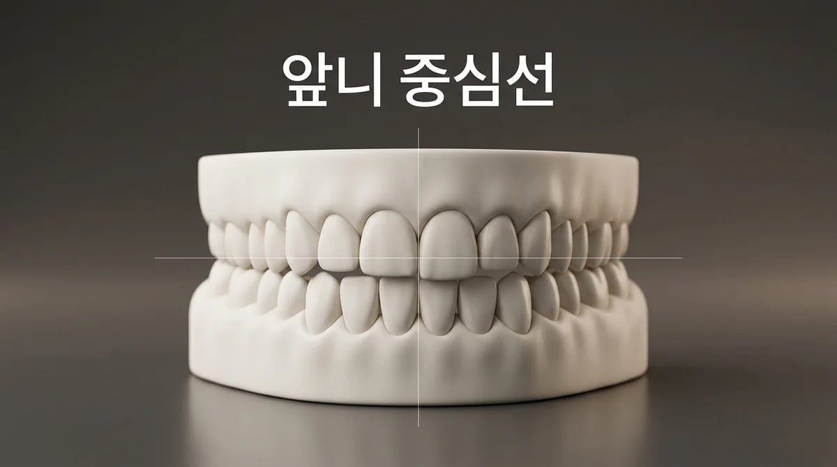 치아교정 중 앞니 정중선 불일치, 3가지 주요 원인과 올바른 이해