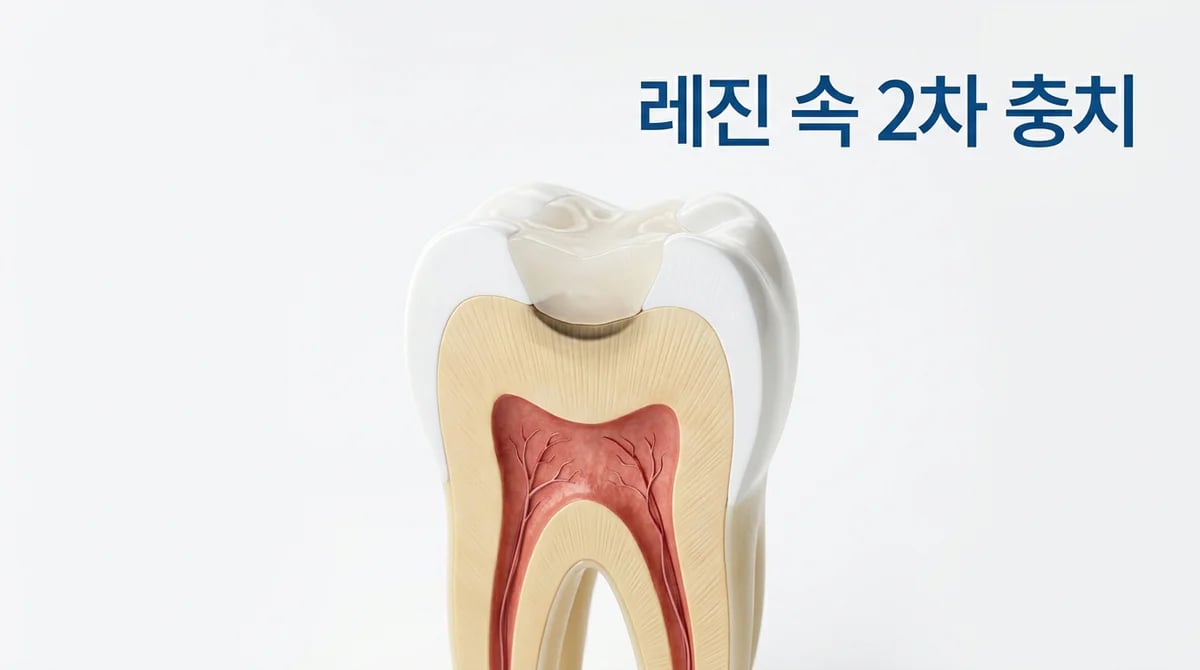 레진 2차 충치 진단: 엑스레이의 한계와 정확한 확인법