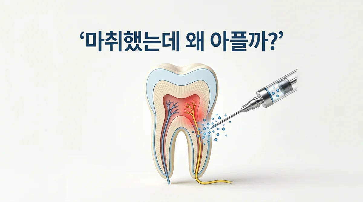 신경치료 마취 통증: 염증, 해부학적 요인과 5가지 원인 분석