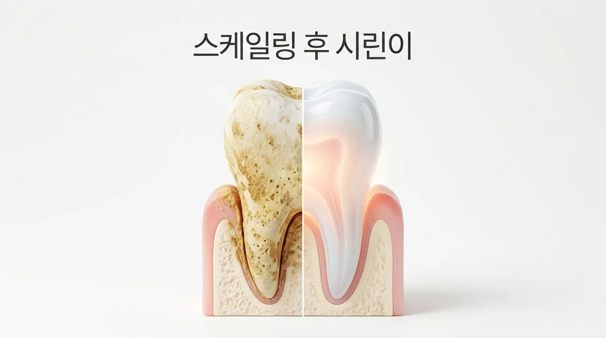 스케일링 후 치아 시림, 왜 생길까요? 3가지 원인과 대처법