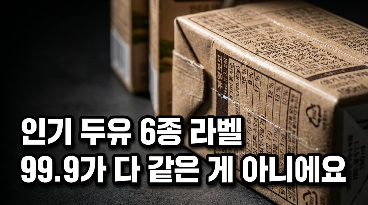 두유 라벨 뒷면 클로즈업 썸네일, 베지밀 무첨가·매일두유 99.9·바디랩 순수두유·전두유 더진한 비교