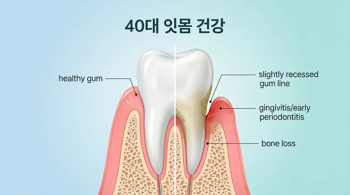 40대 이상 잇몸 건강 관리: 중장년층을 위한 핵심 지침