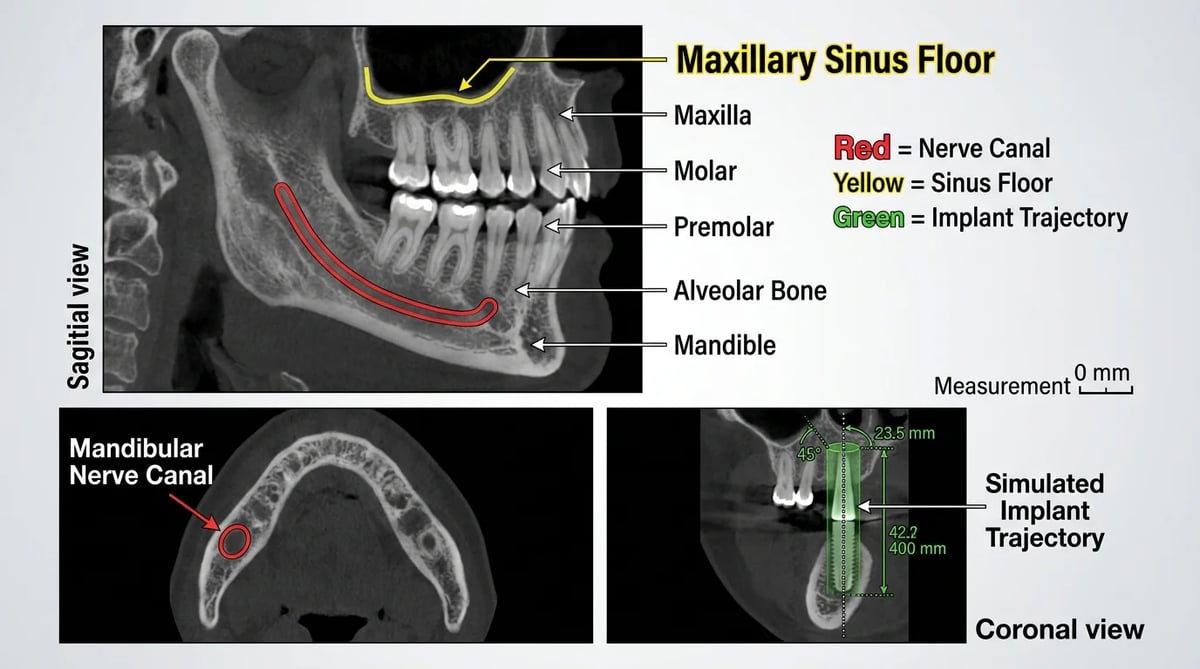 3D CBCT 스캔 이미지, 임플란트 정밀 진단