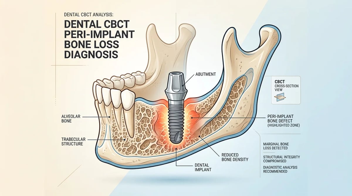 임플란트 실패 원인 분석을 위한 3차원 CBCT 스캔 이미지