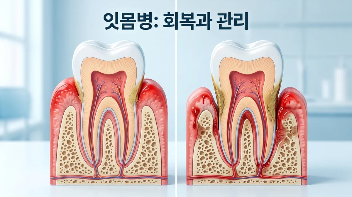 치은염 vs 치주염, 잇몸병의 핵심 차이와 진행 단계별 증상 분석