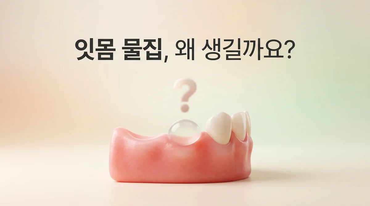 잇몸에 물집 생겼을 때: 원인 파악과 올바른 관리 방안