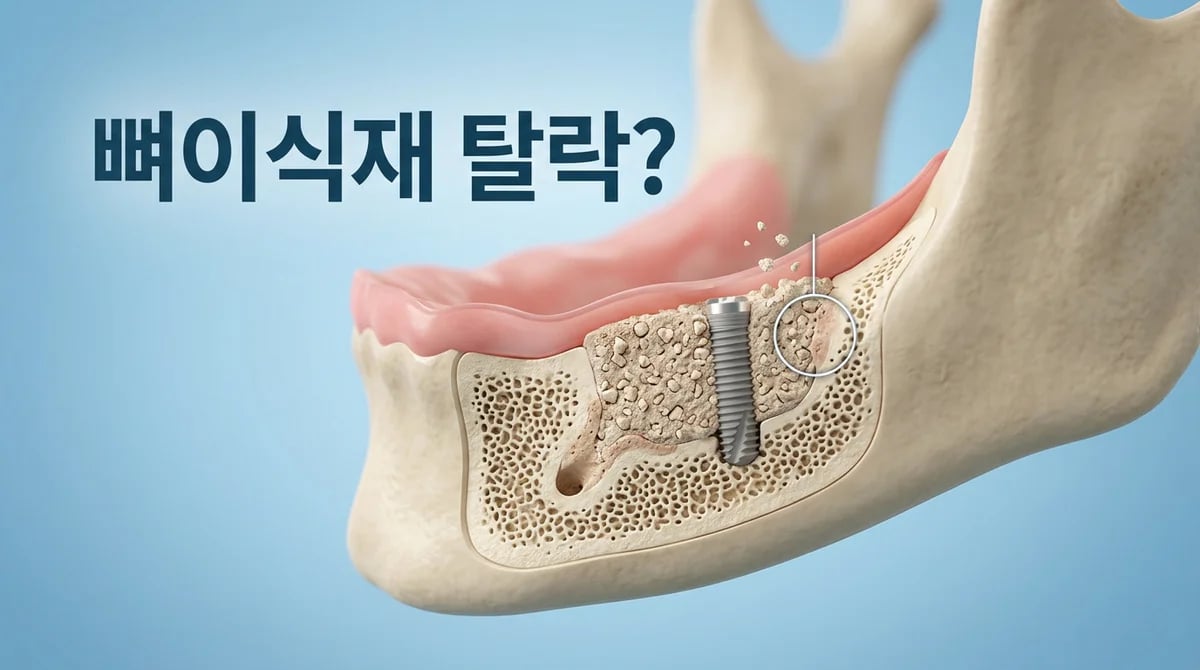 치과 뼈이식 후 재료 탈락: 정상 과정인가요? 위험 신호와 대처법