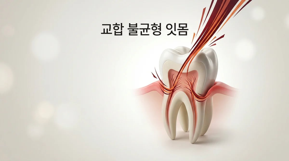 어금니 교합 불균형이 잇몸 퇴축을 유발하는 3단계 과정 해부