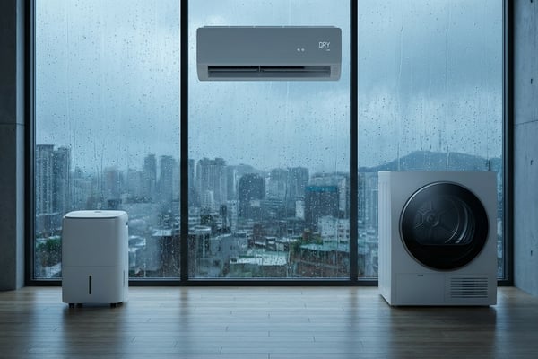 제습기와 에어컨 전기요금 비교 인포그래픽